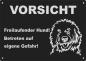 Preview: Labradoodle | Aluminium Warnschild